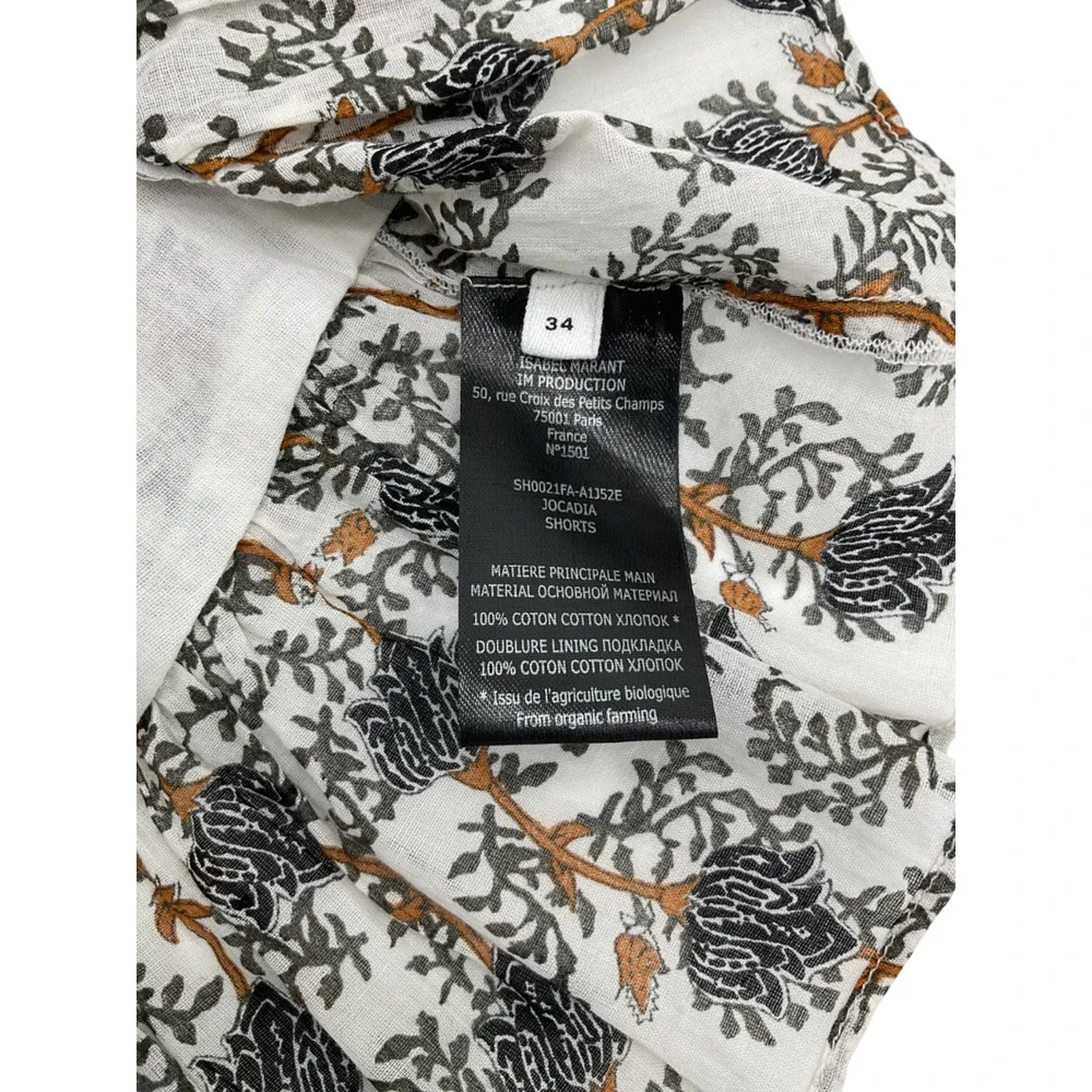 Isabel Marant Floral White Jocadia Skirt Size XS